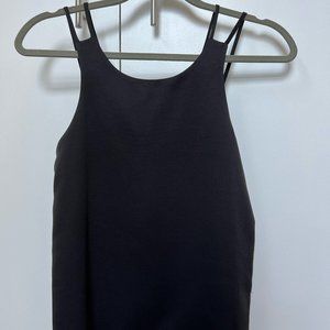 Black shirt with small opening in back